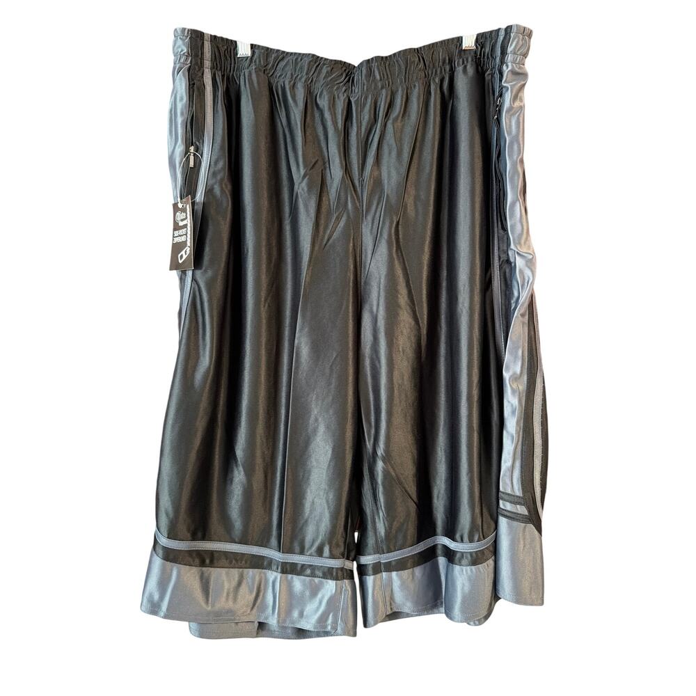 Choice Apparel Men's Black & Gray Drawstring Basketball Shorts Size 4XL New